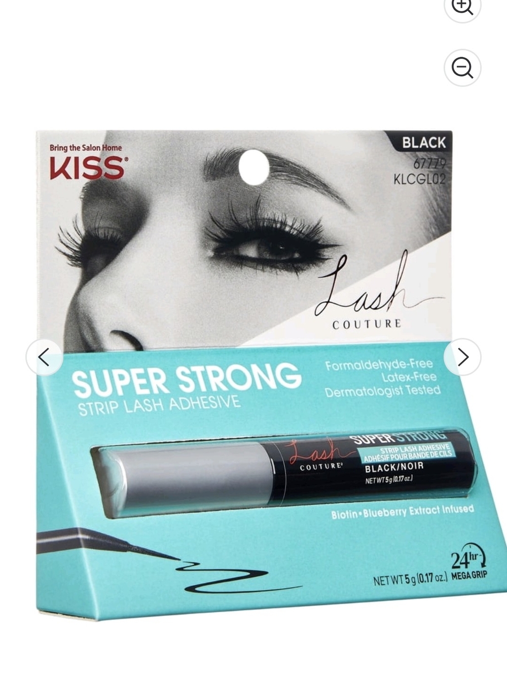 KISS Lash Couture Super Strong Strip Lash adhesive- Black NIB Unused Sealed